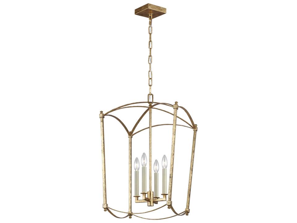 Thayer 4-Light Lantern Chandelier in Antique Gild