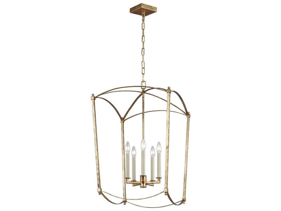 5-Light Thayer Chandelier in Antique Gild Finish