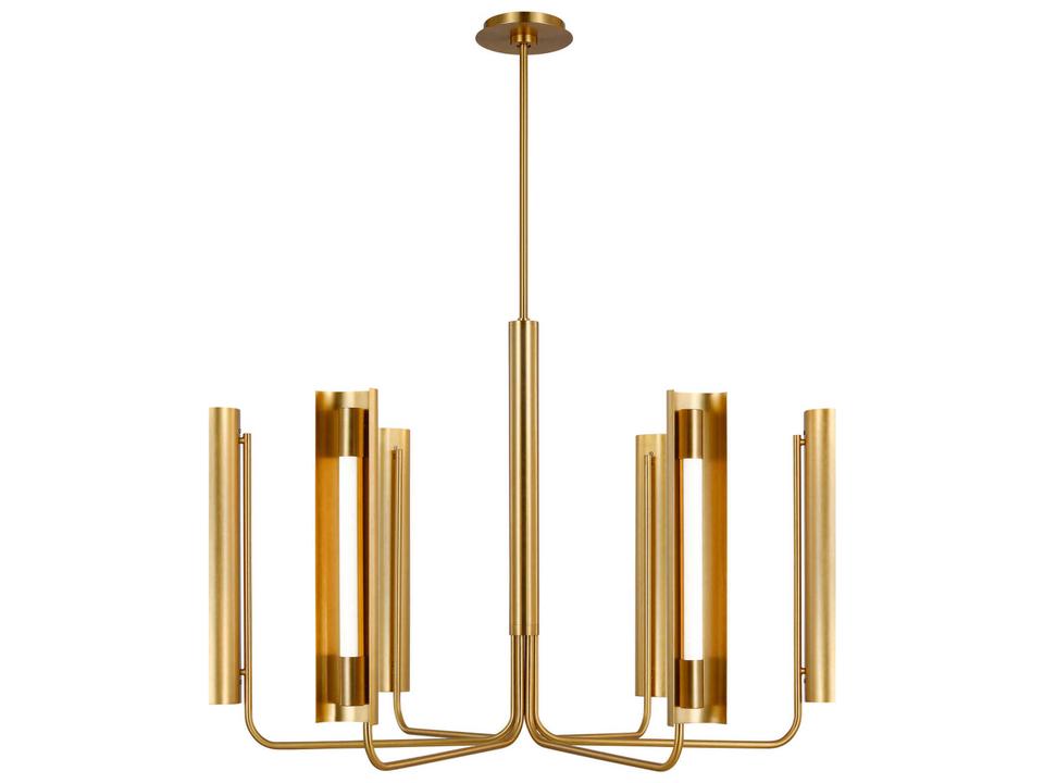 Carson 1-Light Burnished Brass Linear Chandelier