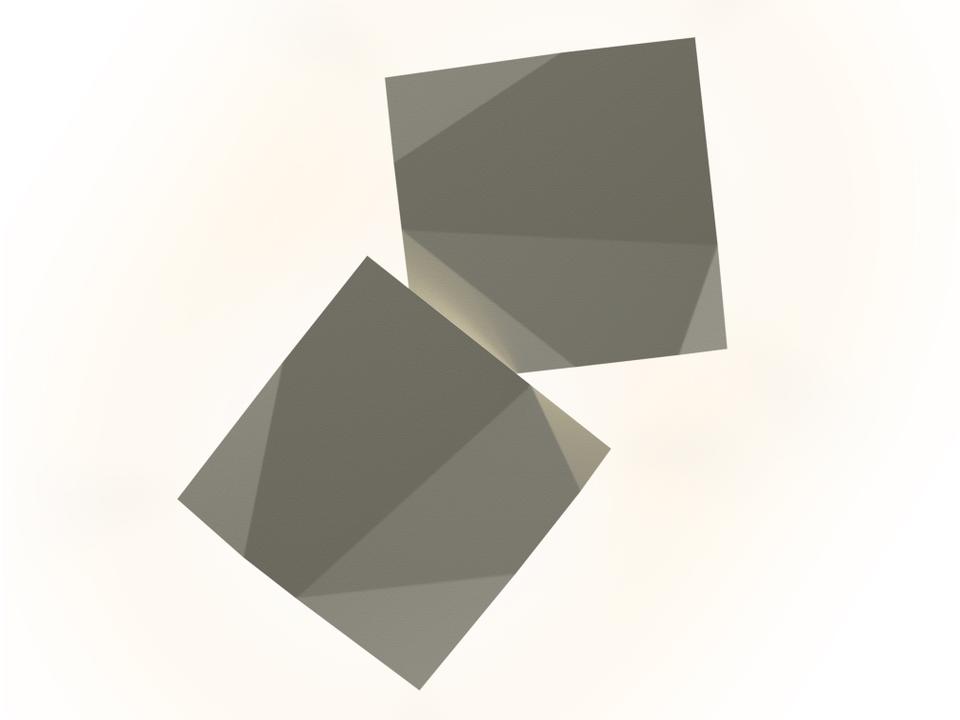 Origami 2-Light LED Indoor Outdoor Wall Light by Ramón Esteve in ABS and Polycarbonate