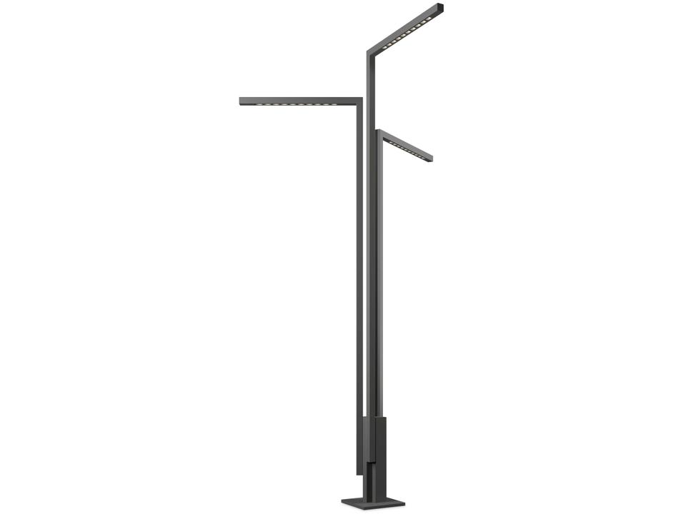 Palo Alto Outdoor Post Light in Graphite Black by Xucla