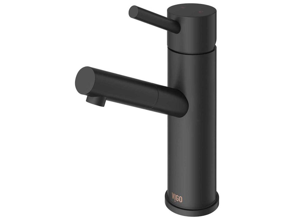 Noma Single Hole Bathroom Faucet in Matte Black