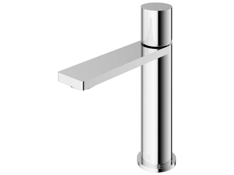 Halsey Single Handle Single-Hole Bathroom Sink Faucet in Chrome with Solid Brass Construction