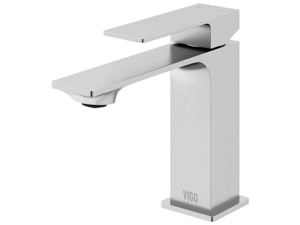 Dunn Single Hole Bathroom Faucet in Solid Brass