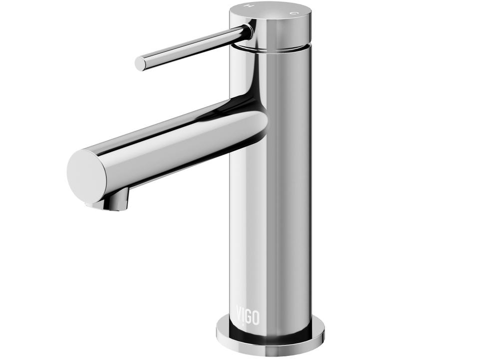 Jewel Single Hole Chrome Bathroom Faucet