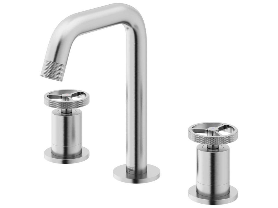 Cass Two Handle Widespread Bathroom Faucet in Solid Brass