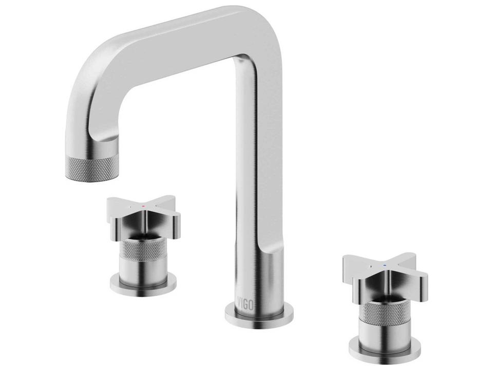 Wythe Widespread Bathroom Faucet in Solid Brass with High-Arc Spout