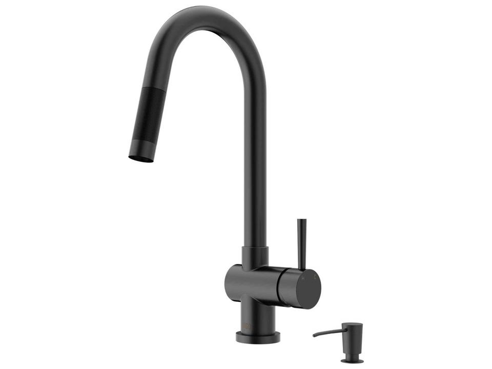 Gramercy 17-Inch Pull-Down Kitchen Faucet in Solid Brass
