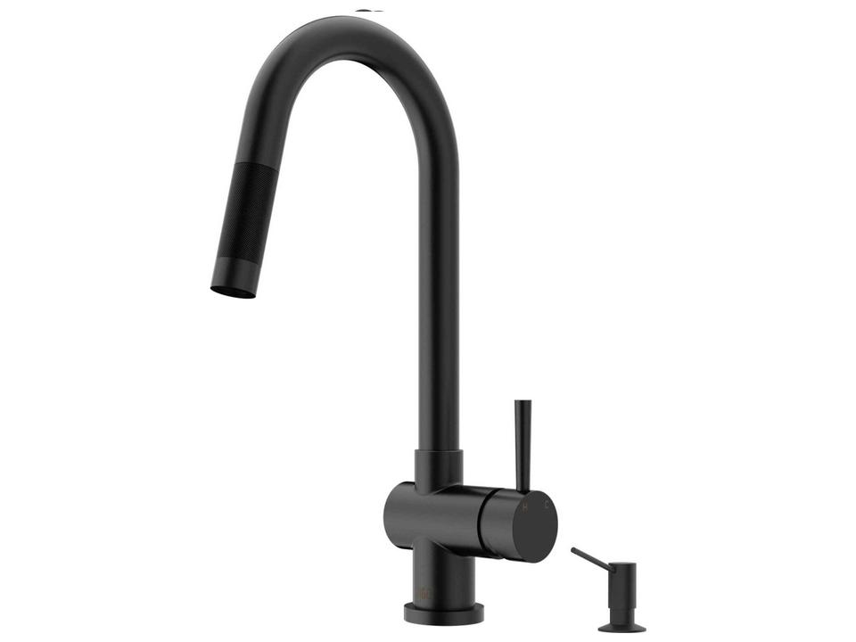 Gramercy 17-Inch High-Arc Pull-Down Kitchen Faucet in Solid Brass