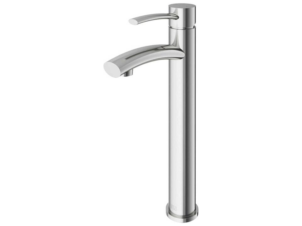 Milo Single Handle Bathroom Vessel Sink Faucet in Brushed Nickel