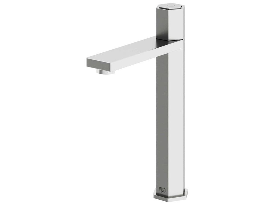 Nova Single Handle Vessel Bathroom Faucet in Brushed Nickel