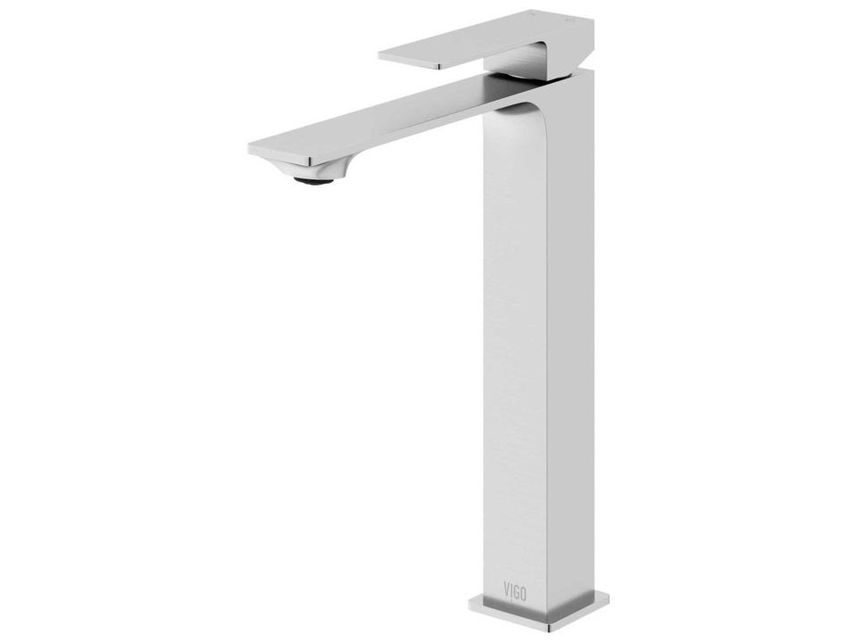 Dunn Single Handle Single Hole Bathroom Vessel Faucet in Solid Brass