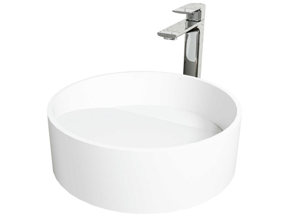 Starr Round Vessel Bathroom Sink Set with Norfolk Faucet in Chrome and Pop-Up Drain