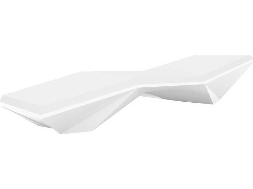Vondom Faz White Matte Upholstered Outdoor Chaise Lounge