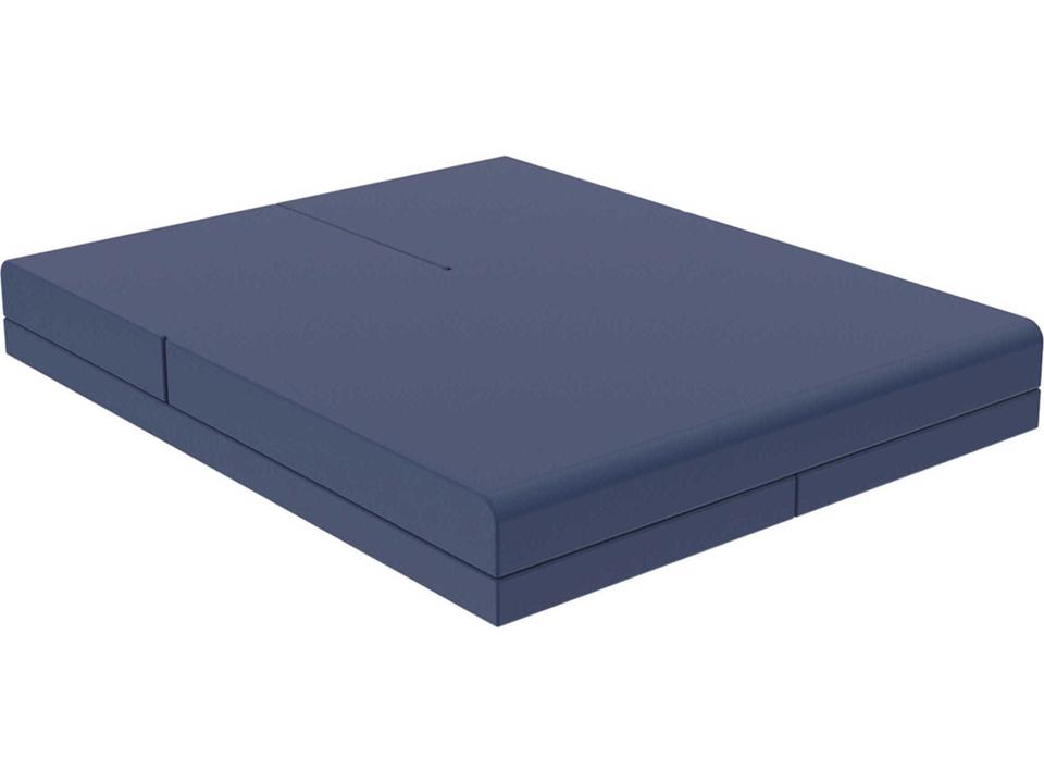Pixel Outdoor Daybed in Notte Blue with Acrylic Cushion
