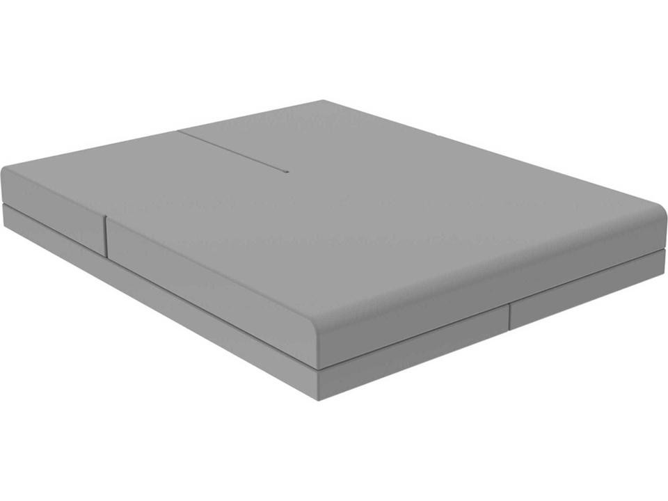 Pixel Modular Outdoor Daybed in Matte Steel by Ramon Esteve