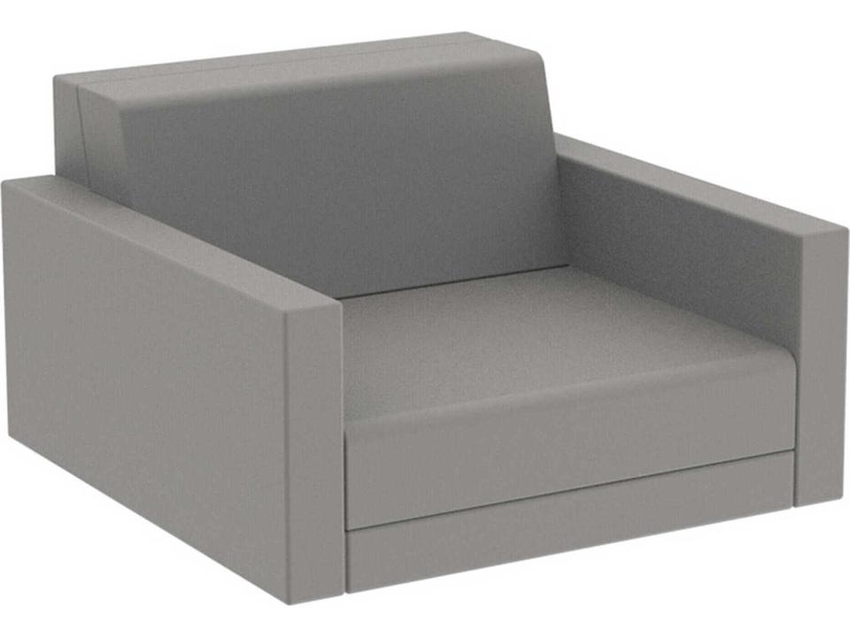 Pixel Lounge Chair in Taupe by Ramón Esteve