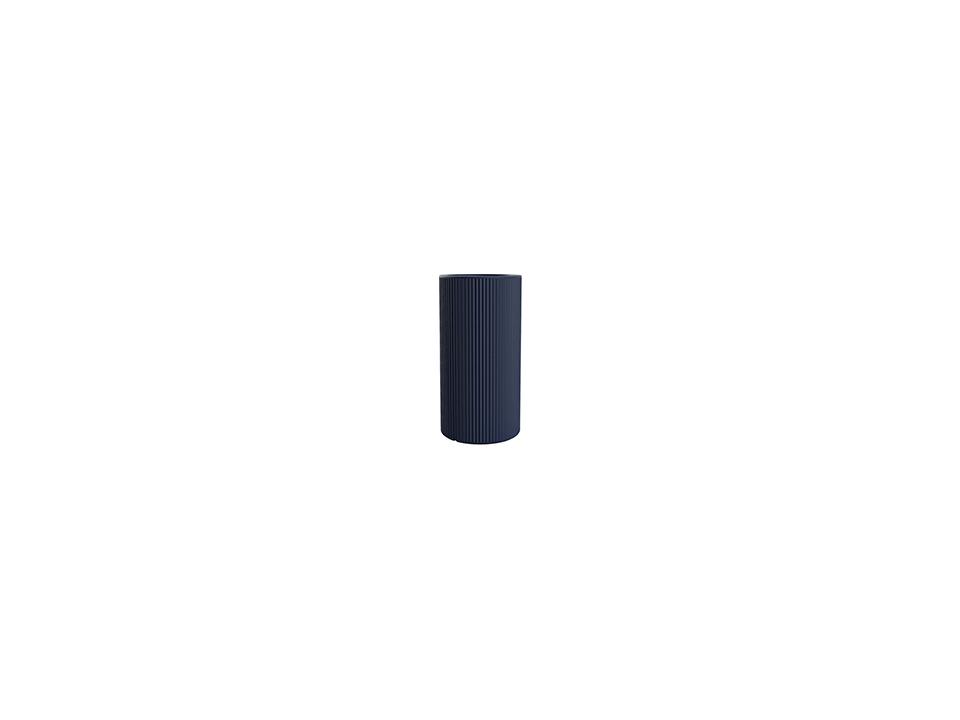 Gatsby Cylinder Planter in Notte Blue by Ramón Esteve