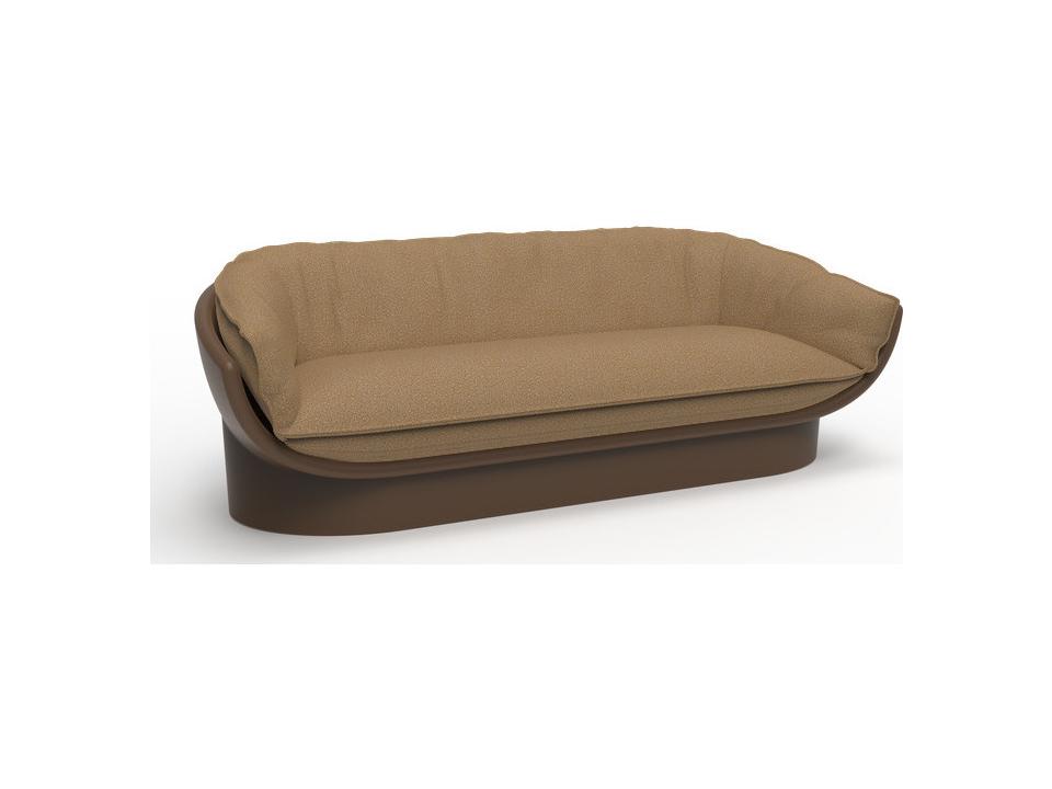 Vondom Luna Polyethylene Sofa with Camel Cushion