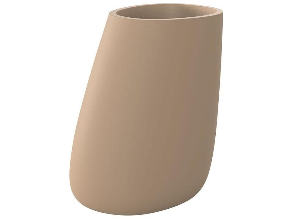 Stone 41 Inch Polyethylene Resin Planter in Camel Matte