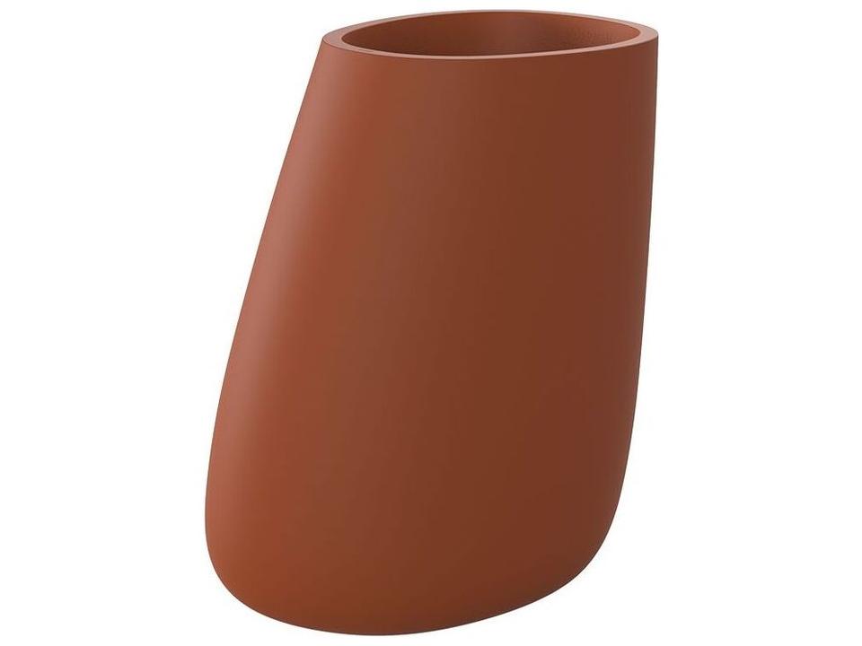 Vondom Stone Polyethylene Resin Planter in Clay