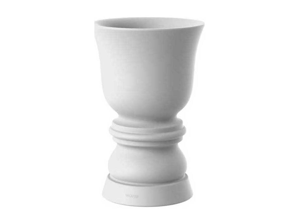 Suave 26-Inch High Planter in White Matte