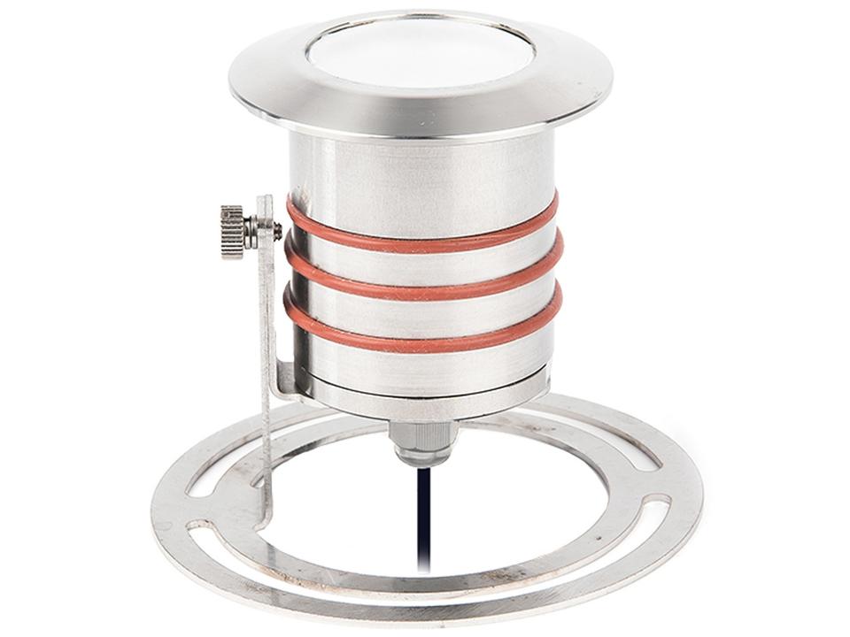 Tyler 4W LED Round Submersible Inground Light in Stainless Steel