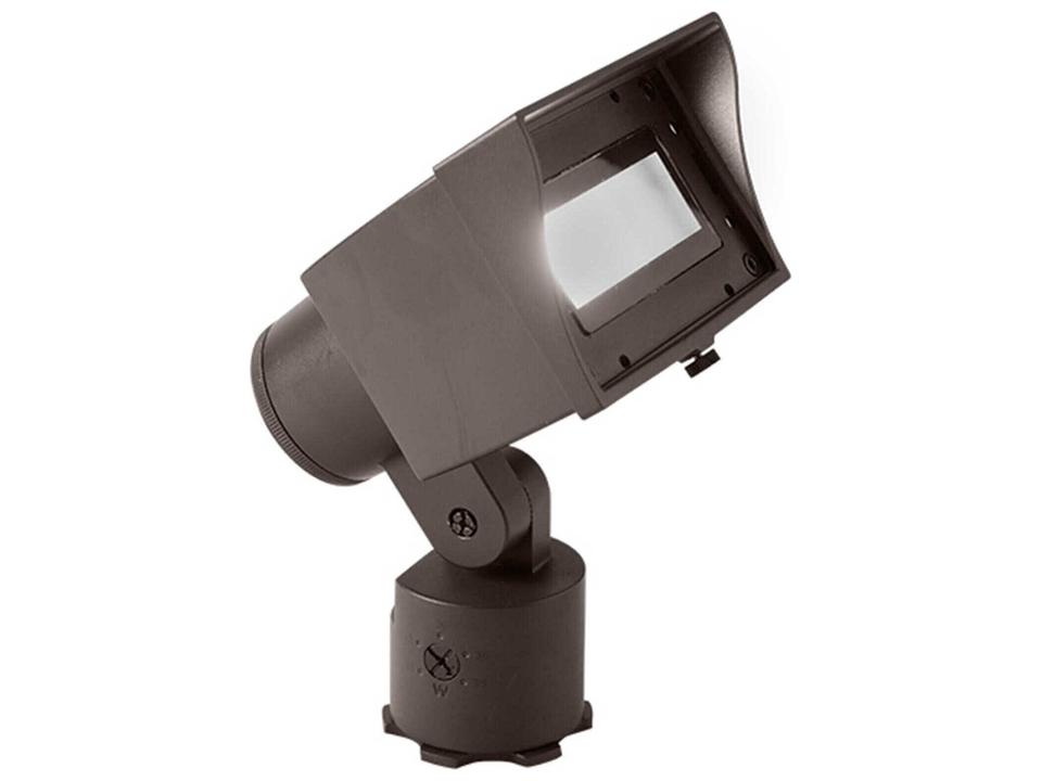 5221 Adjustable Beam 12V Wall Wash Landscape Luminaire in Die-Cast Brass