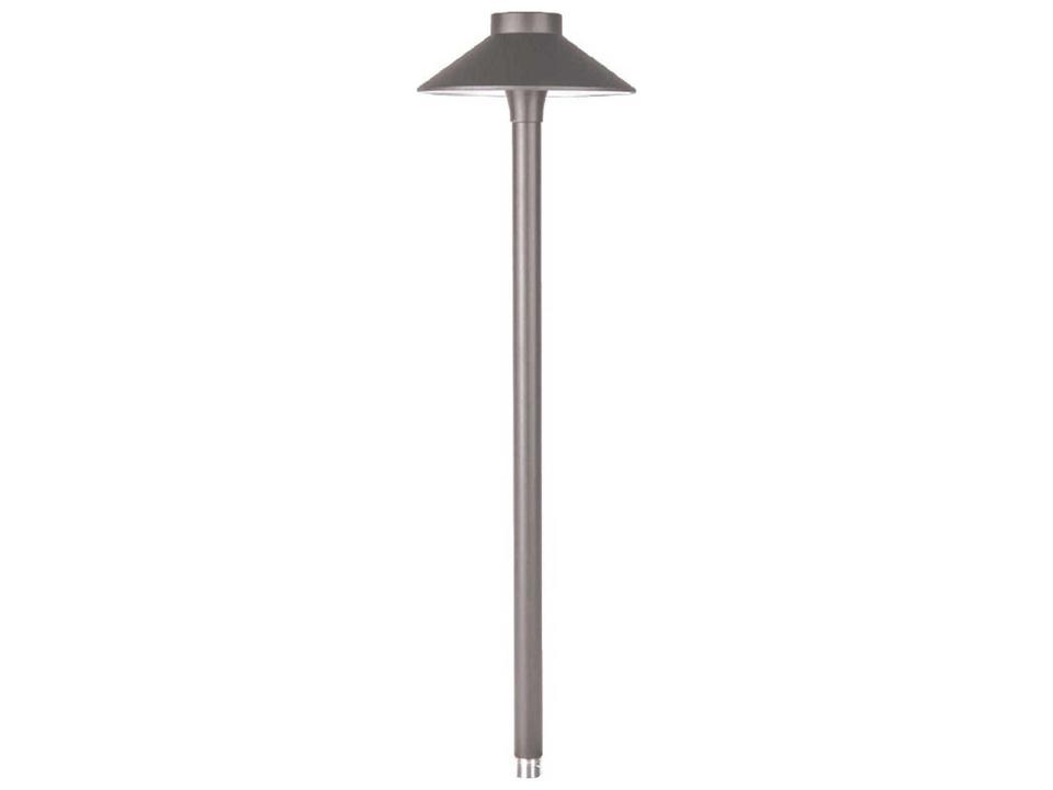 Tiki 1-Light Outdoor Path and Area Light in Solid Die-Cast Brass