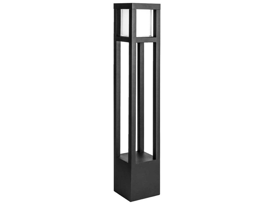 Tower LED Bollard Light Outdoor Landscape Fixture in K-Alloy Aluminum and Glass