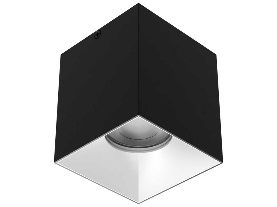 Zoron 5CCT LED Square Trimless Flush Mount Ceiling Light in Black Haze