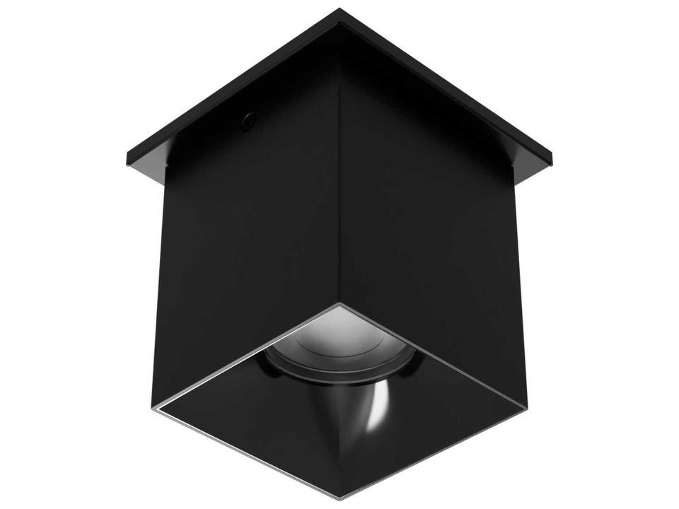 Zoron LED Square Flush Mount in Black Die Cast Aluminum
