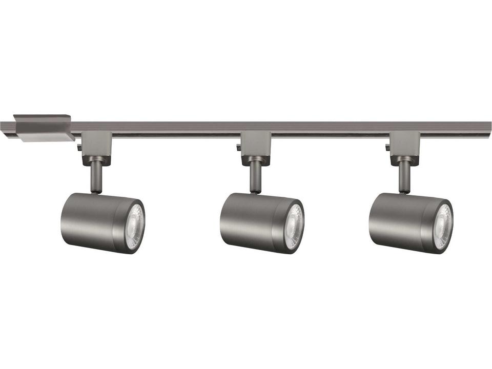 Charge 3-Light LED Track Kit in Brushed Nickel