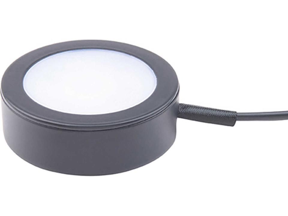 Line Voltage Puck Light LED Black CCT Selectable