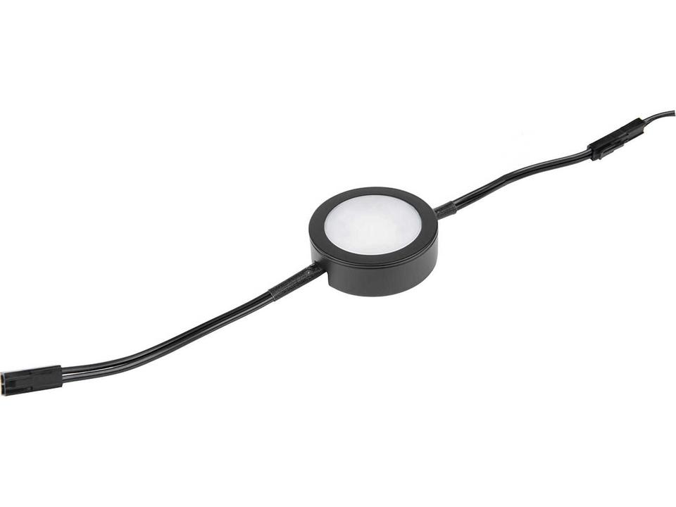 Line Voltage Puck Light LED Black