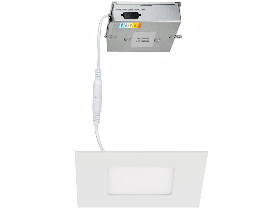 Lotos 6 Inch Square LED Downlight Selectable CCT Dimmable