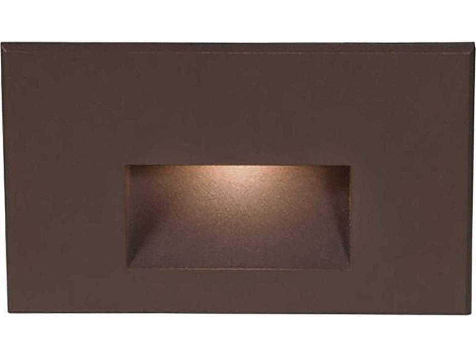 Endurance LED Step and Wall Light in Brushed Brass