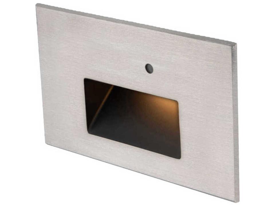 Step Light with Photocell LED Step and Wall Light in Stainless Steel