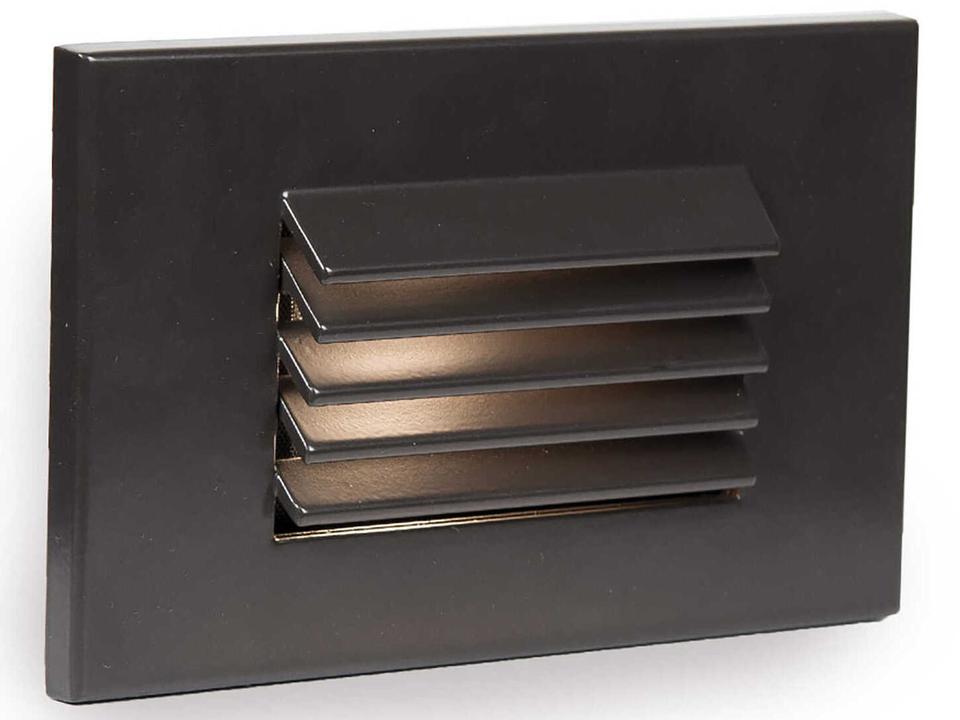 LED Louvered Step and Wall Light Bronze