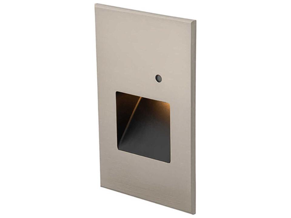 Step Light With Photocell LED Step and Wall Light in Aluminum Alloy and Tempered Glass