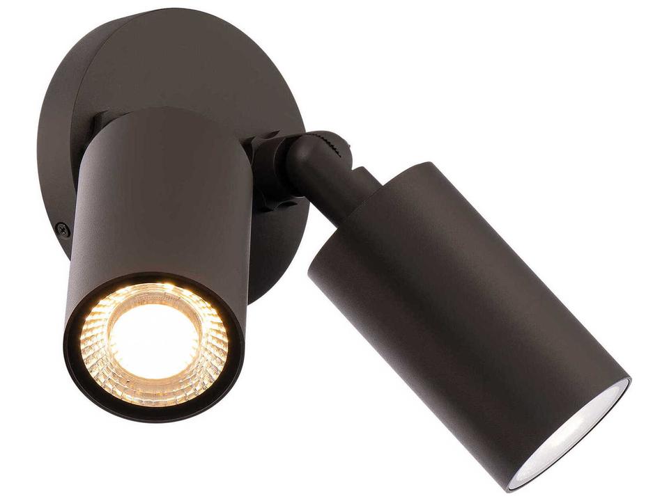 Cylinder LED Double Adjustable Wall Sconce in Bronze with Die-Cast Aluminum