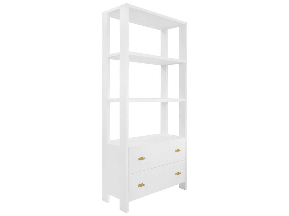 Matte White Lacquer Etagere