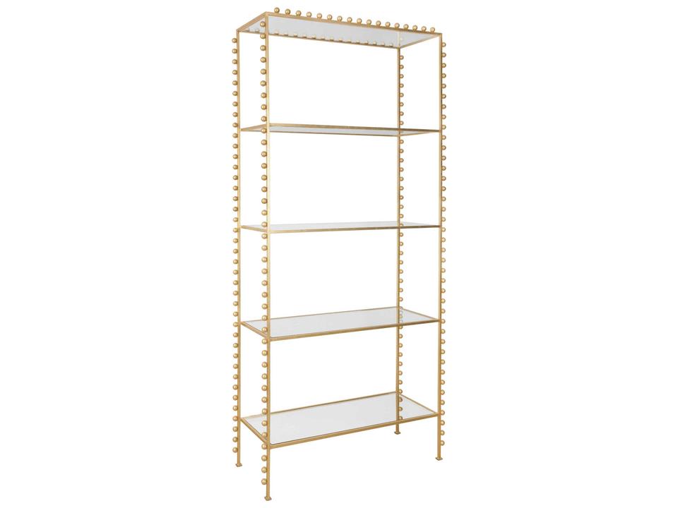 Ball Lined Gold Leaf Etagere