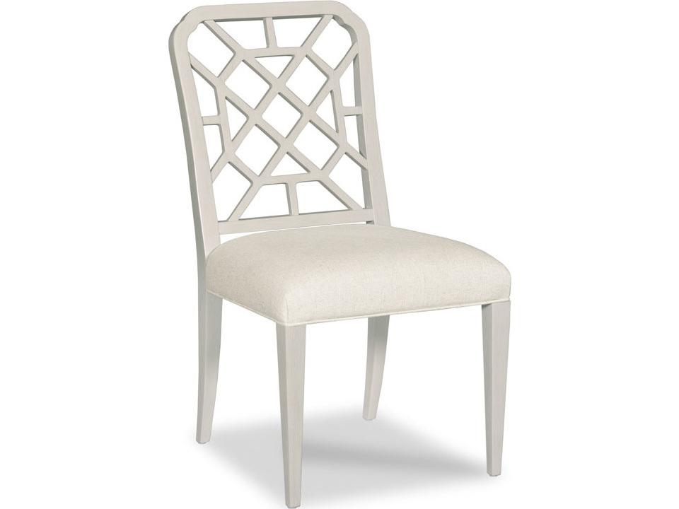 Furniture Merrion Upholstered Dining Side Chair in Carrara Finish
