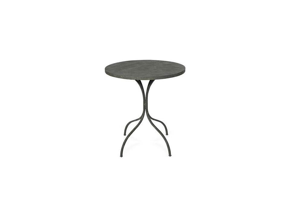 Moment Round Café Table in Verdigris Finish