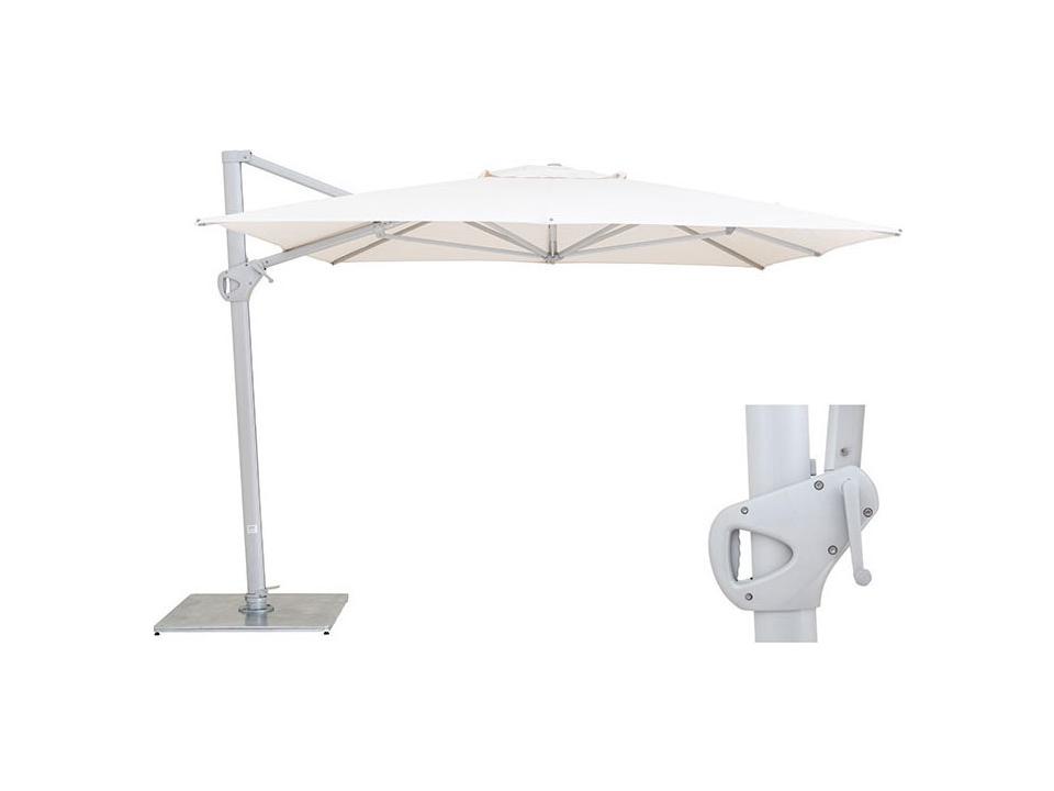 Pavone 10 x 13 Foot Rectangular Outdoor Umbrella with Grip Handle