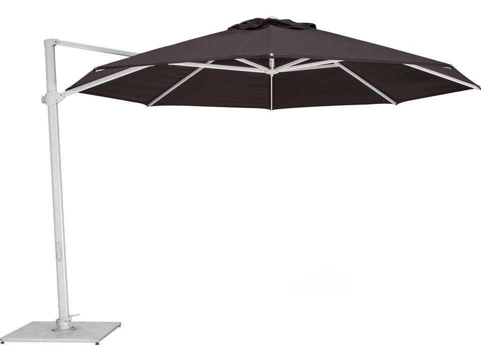 Pavone 11.5-Foot Octagon Cantilever Patio Umbrella with Crank Lift