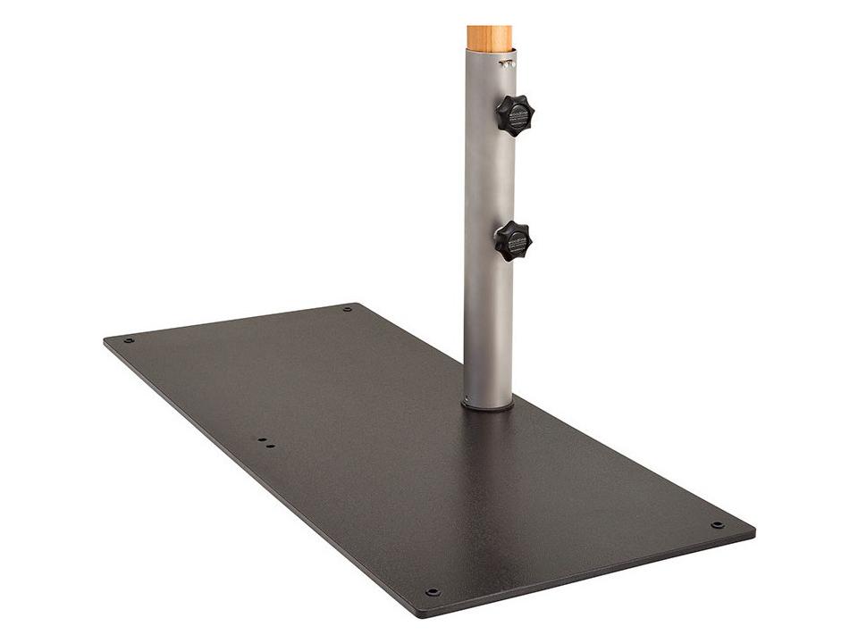 Papillon Set of 2 Powder Coated Steel Outdoor Umbrella Bases in Black