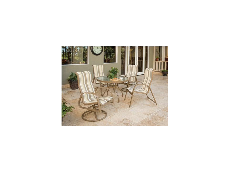 Anna Maria Sling Aluminum Dining Set