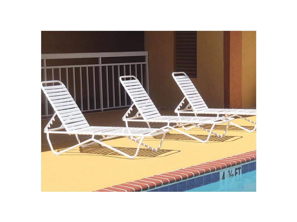 Aruba Strap Aluminum Outdoor Lounge Set